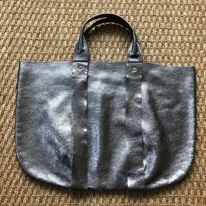 Clare Vivier Metallic Shopping Tote